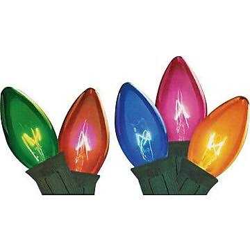 Northlight Set of 25 Opaque Multi-Color C7 Patio Christmas Lights - Image 3