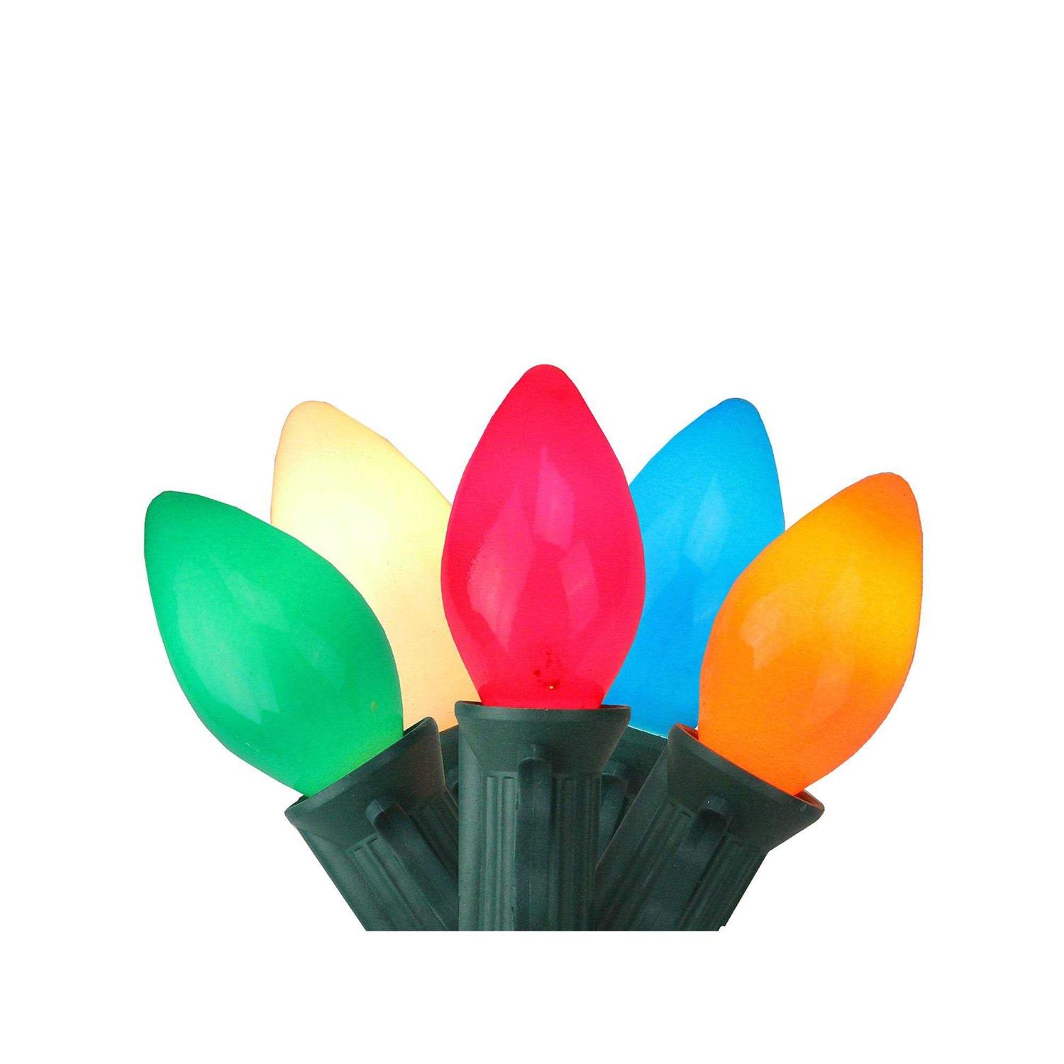 Northlight Set of 25 Opaque Multi-Color C7 Patio Christmas Lights - Image 4