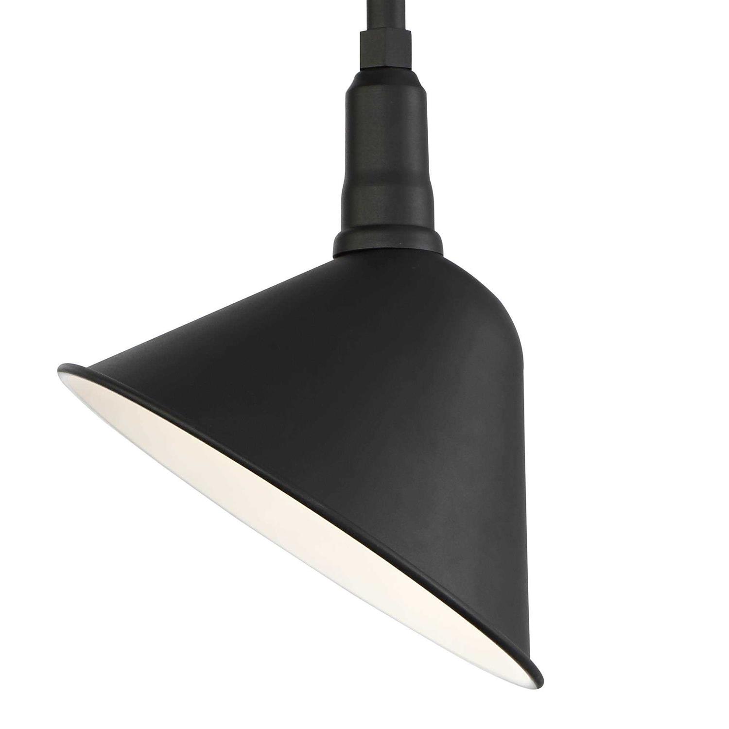 Franklin Iron Works Neihart Rustic Farmhouse Outdoor Barn Light Fixture Black Curving Gooseneck 18 for Post Exterior Barn Deck House Porch Yard Patio - Image 3