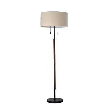 Franklin Iron Works Annie Rustic Floor Lamp Standing 63 Tall Bronze Iron Scroll Cream Hardback Drum Shade for Living Room Bedroom Office House Home - Image 4