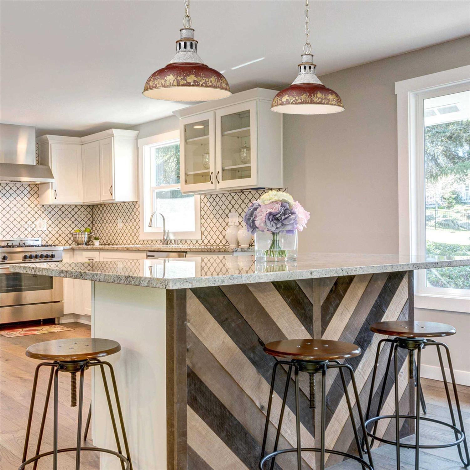 Golden Lighting Kinsley Large Pendant 0865-L AGV - Image 4