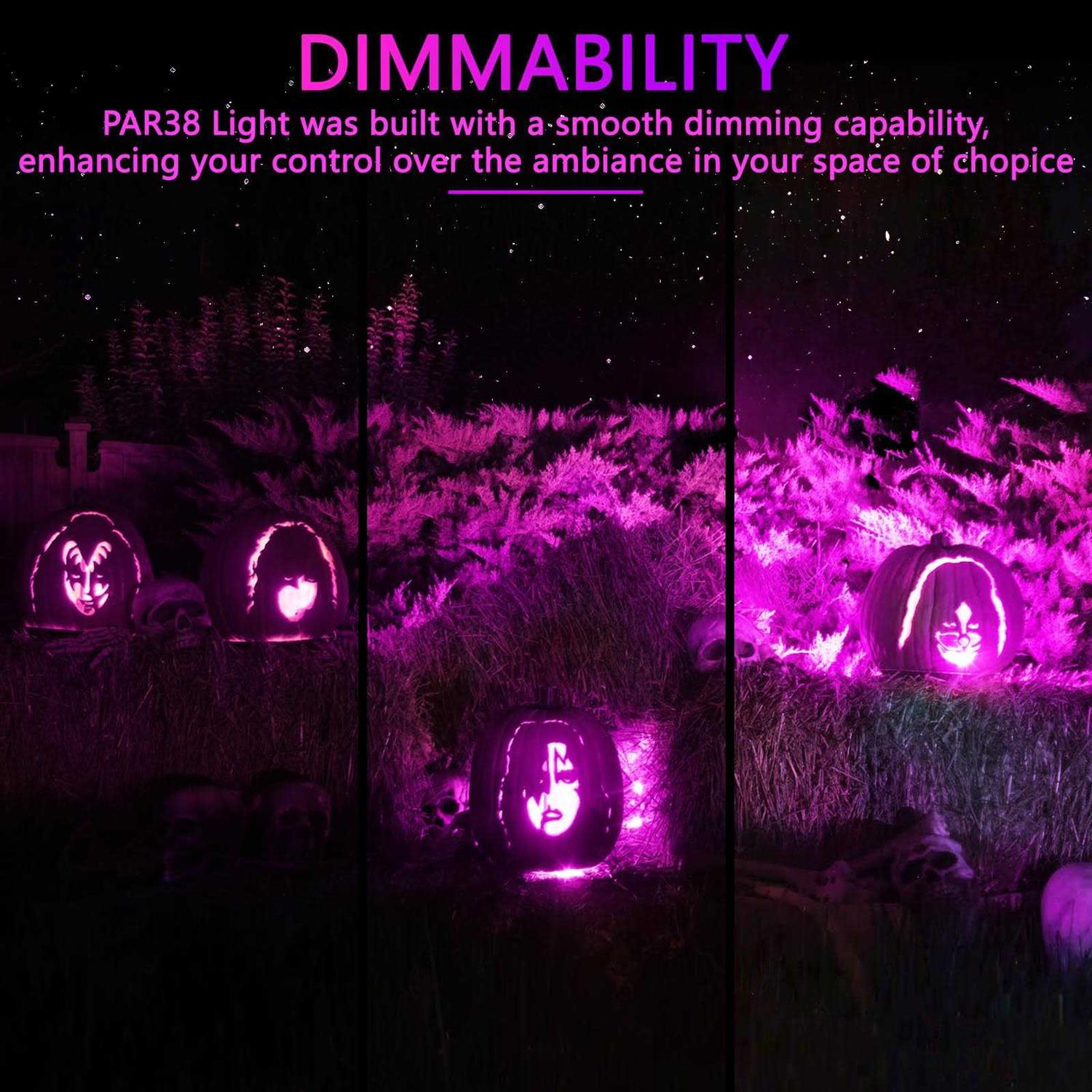 Gonhom 2 Pack Par38 Flood Lights Outdoor,dimmable Flood Light Bulb,20w,e26 Base - Image 4