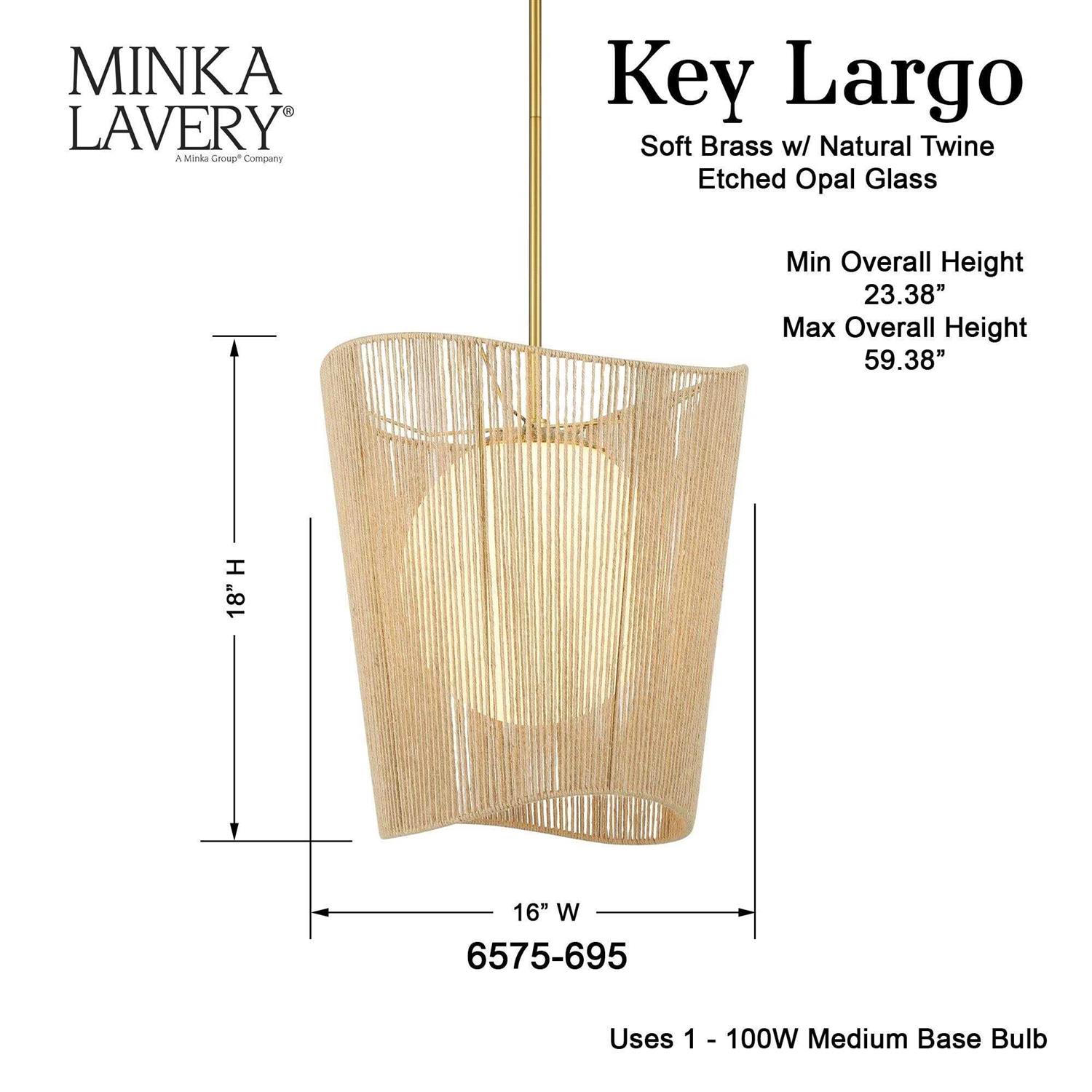 Minka Lavery Key Largo Pendant Light - Image 5