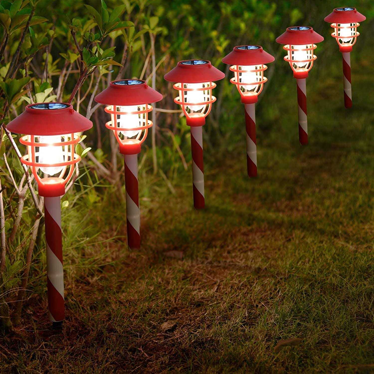 Outable Christmas Solar Pathway Lights Outdoor Waterproof Garden Led - Image 3