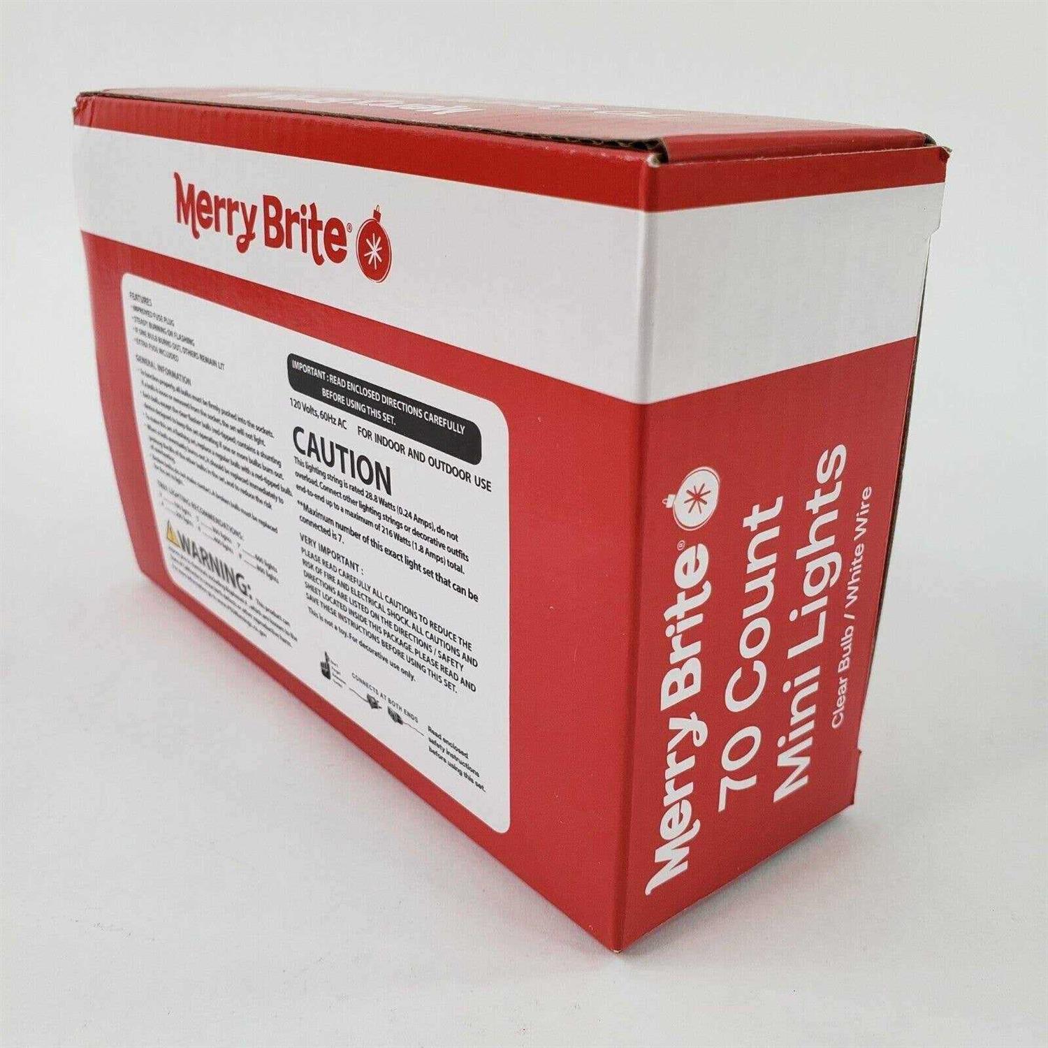 Merry Brite Mini Lights-Clear Bulb - Image 5