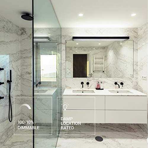 Parmida (12 Pack) 6 inch Ultra-thin LED Recessed Ceiling Light with Junction Box, 12W, Dimmable Canless Wafer Slim Panel Downlight, IC Rated, - Image 5