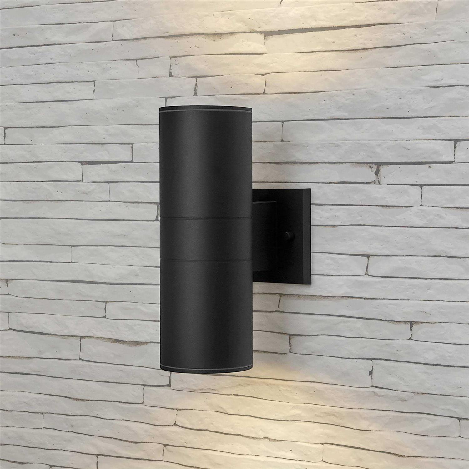 Maxxima LED Cylinder Outdoor Wall Wash, Up and Down Sconce Light - Image 3