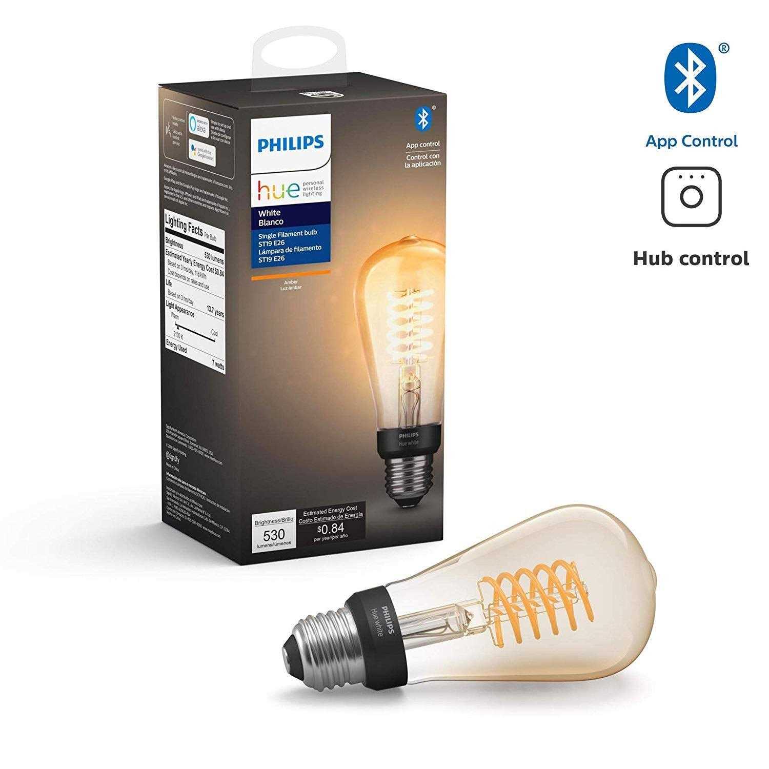Philips Hue Smart G40 Filament LED Bulb White Ambiance Warm-to-Cool White - Image 4