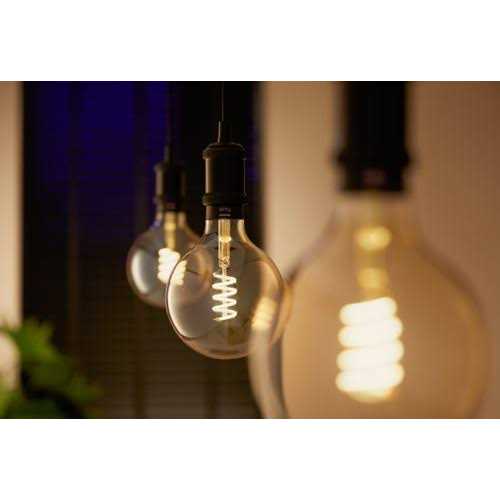Philips Hue Smart G40 Filament LED Bulb White Ambiance Warm-to-Cool White - Image 5