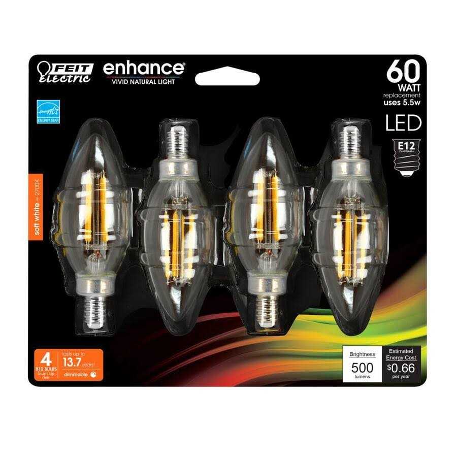 Feit Electric BPCTC40927CAFIL/4 LED Light Bulb Blunt Tip Lamp - Image 3
