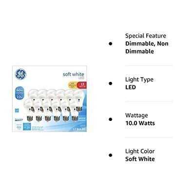 GE Soft White 60 Watt Replacement LED Light Bulbs - Image 4