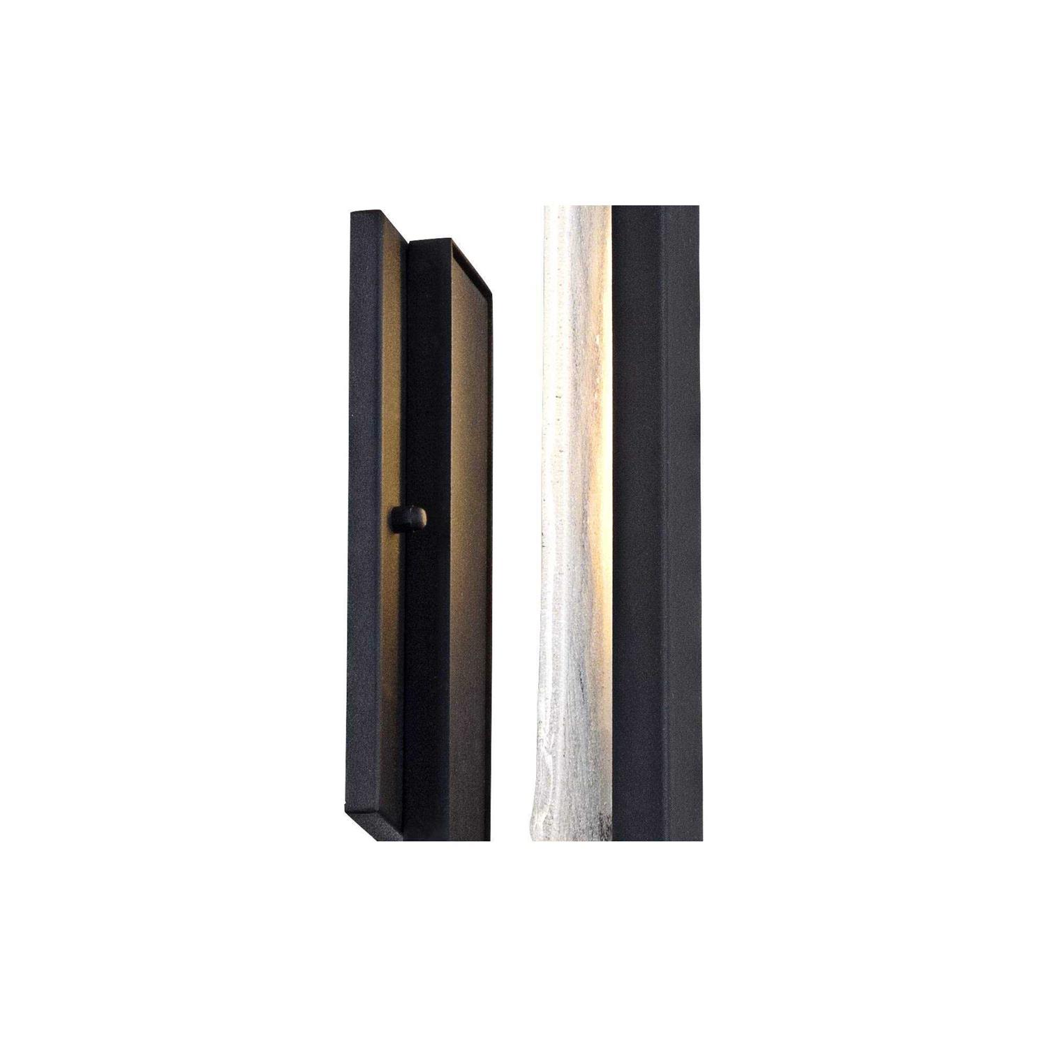 Possini Euro Design Cascadia Modern Wall Light Sconce Black Metal Hardwired 6 Fixture LED Piastra Art Glass Panel for Bedroom Bedside Bathroom - Image 4