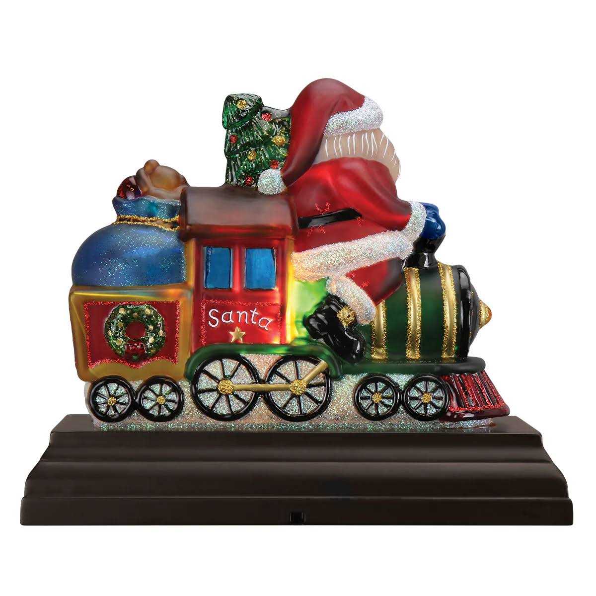 Old World Christmas Santa on Locomotive Light - Image 5