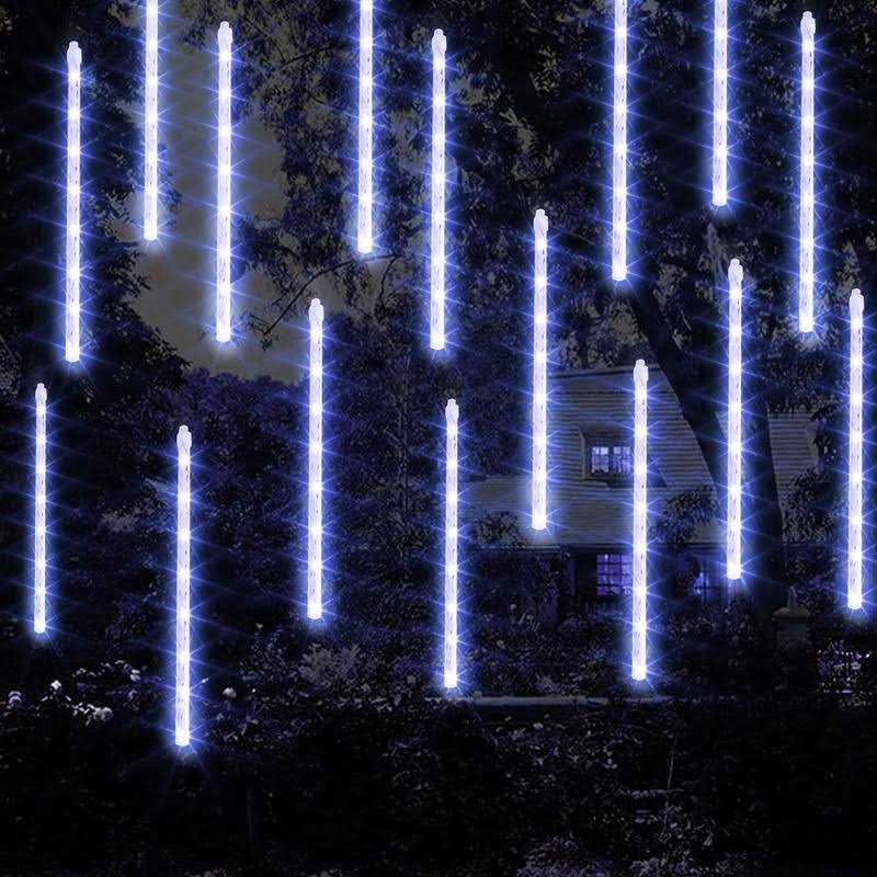 Funpeny Meteor Shower Rain Lights 288 LED Christmas Lights Icicle Snow Falling Christmas Lights Outdoor Raindrop Lights - Image 5
