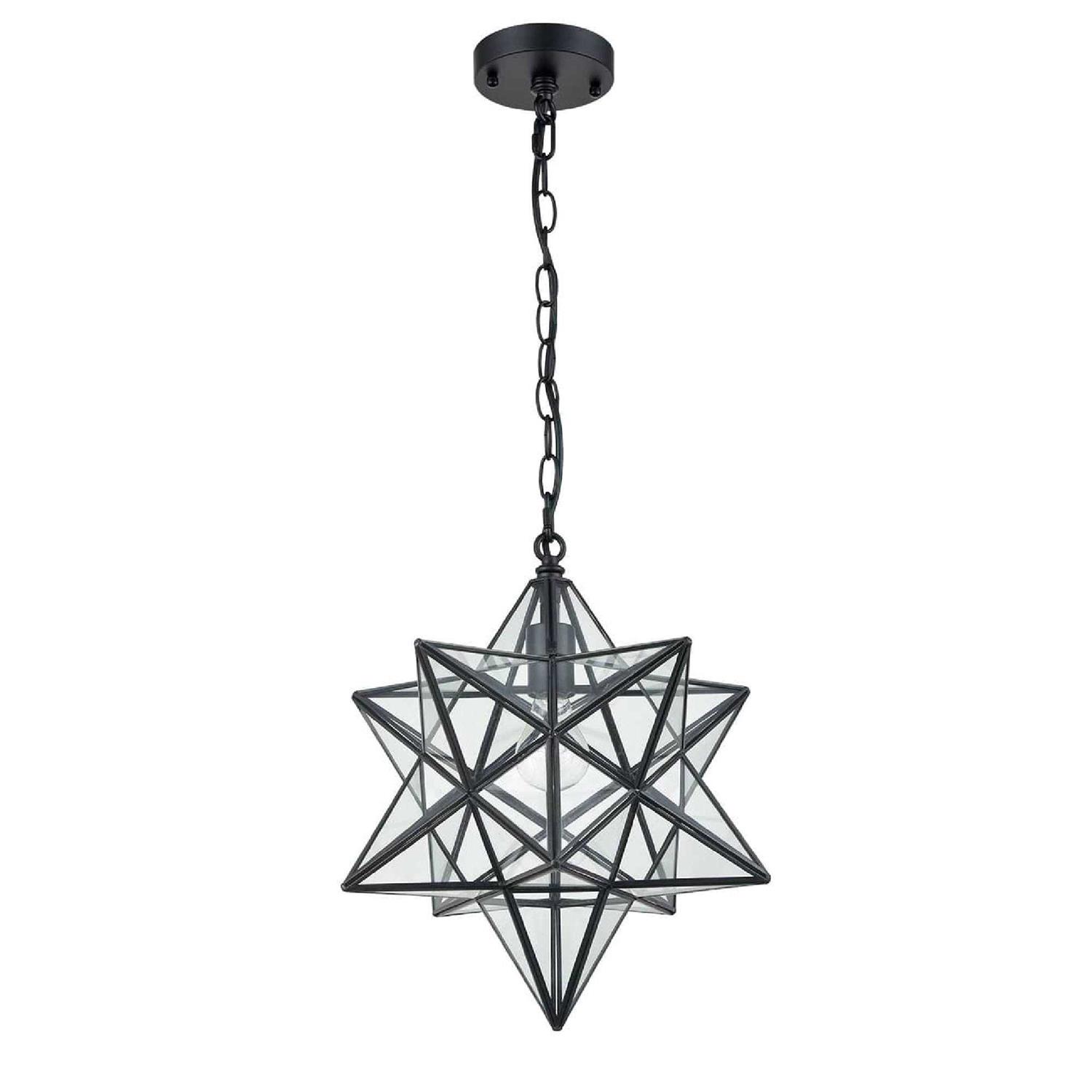 Moravian Star Pendant Light Glass Hanging Star Lights Chain - Image 4