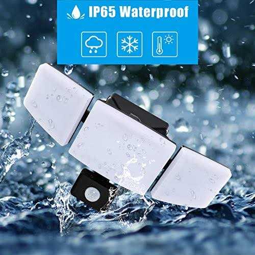 Ganiude 35W Plug in Flood Light Outdoor Motion Sensor Plug in LED Security Light with Remote Control - Image 5