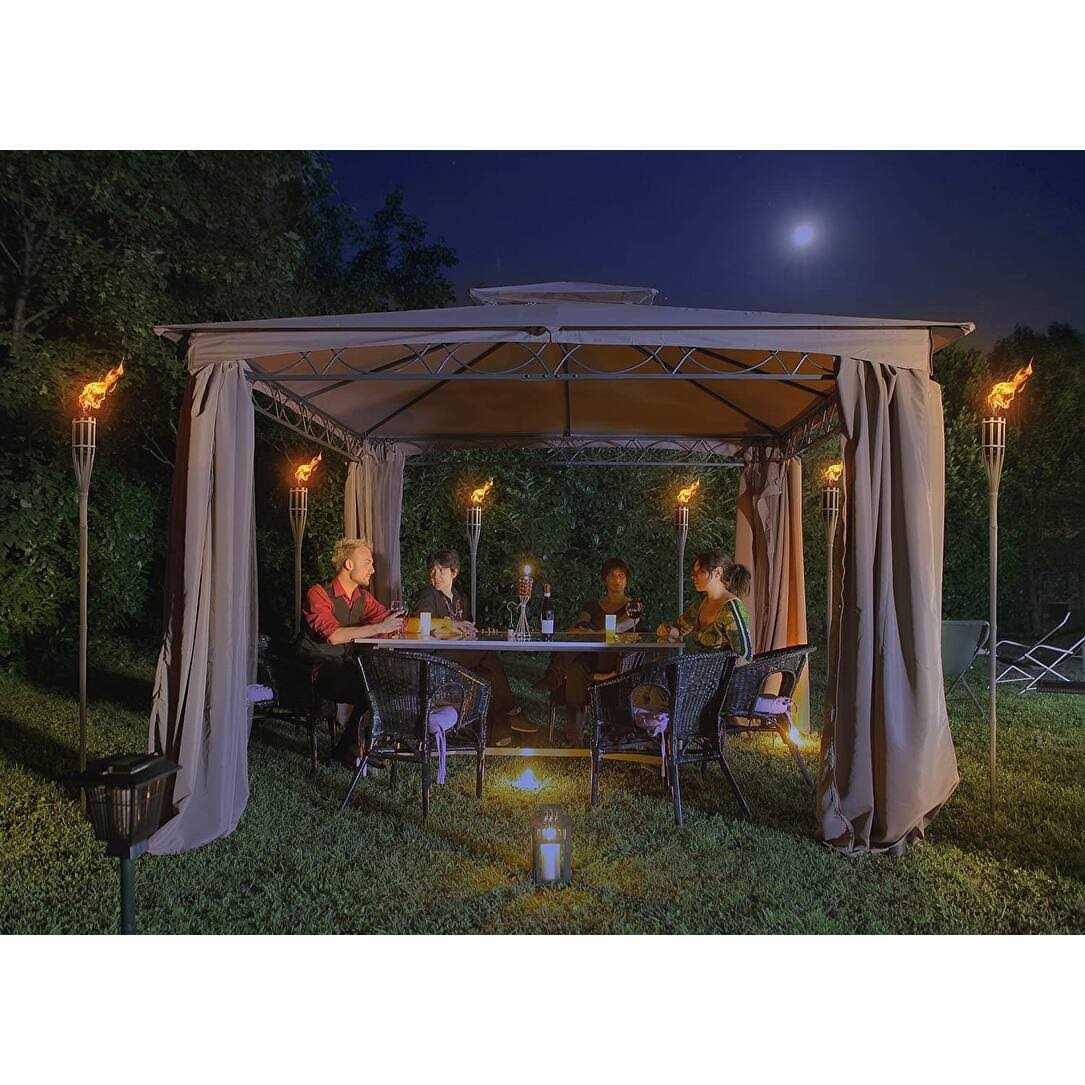 Matney Outdoor Metal Patio Torches - Image 3