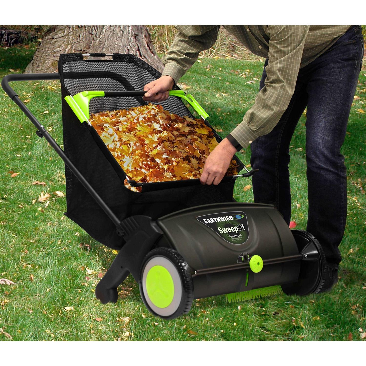 Earthwise 21 Push Lawn Sweeper - Image 4