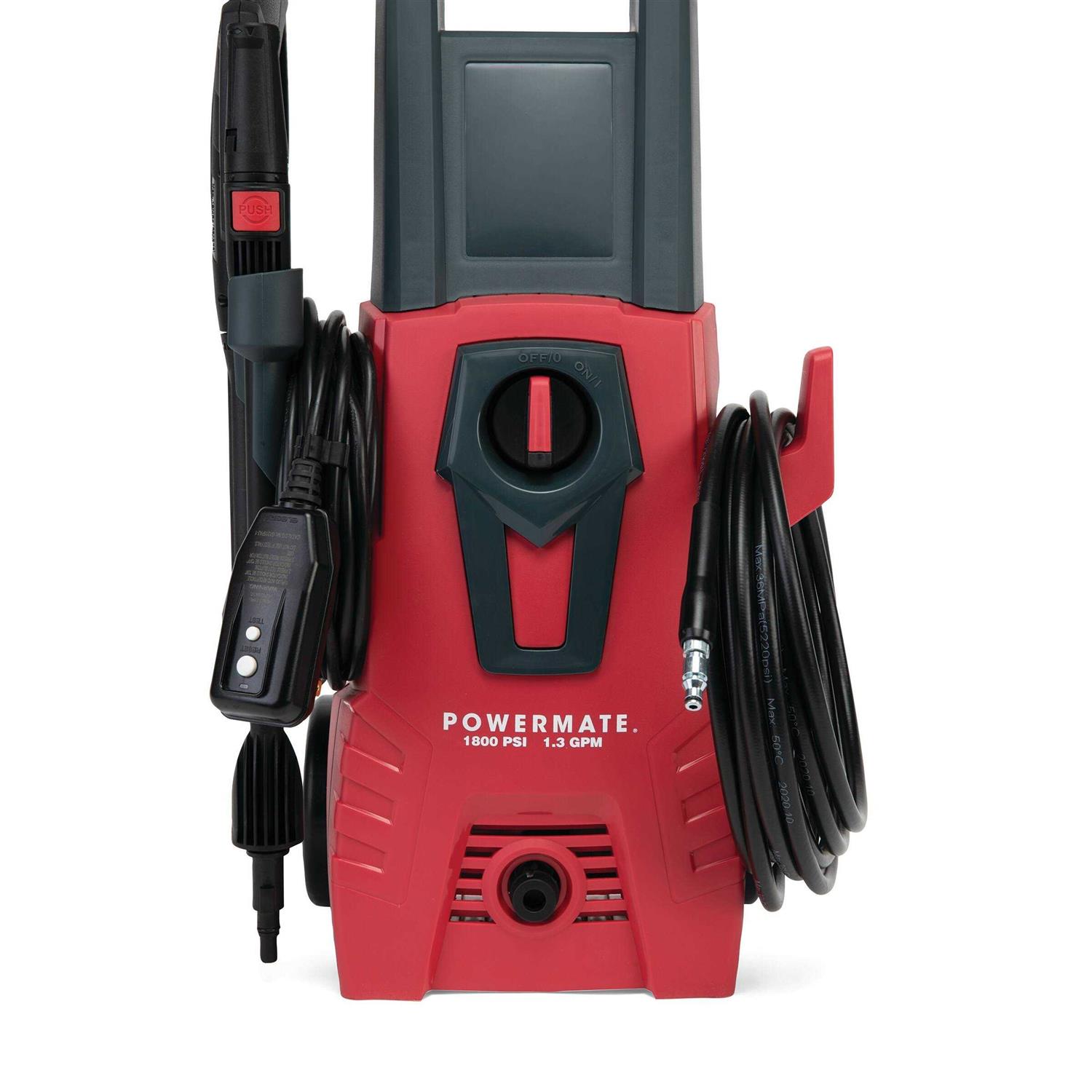 Powermate 1800 PSI 1.3 GPM Electric Pressure Washer - Image 3