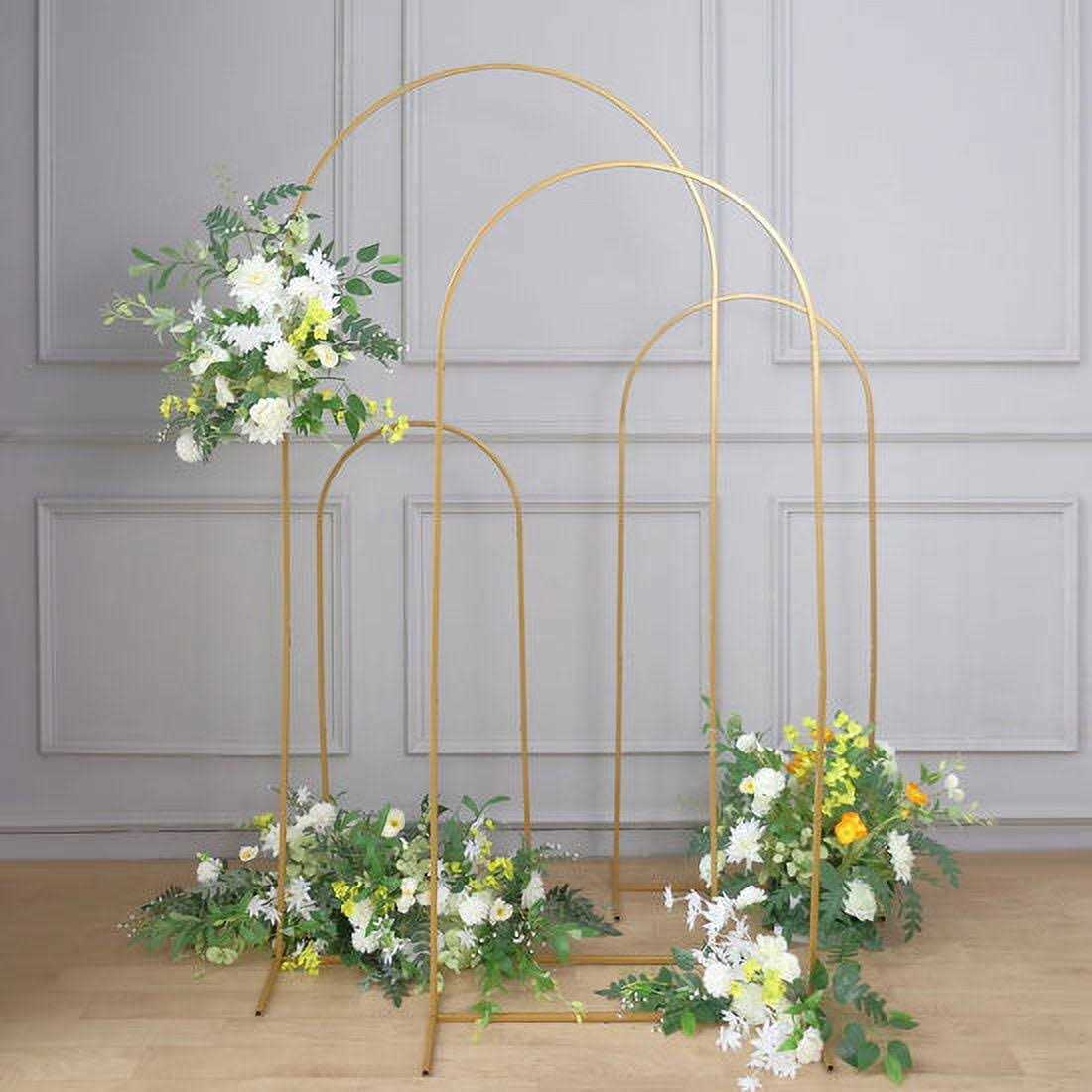 Efavormart Metal Frame Wedding Arch Round Rectangular Backdrop Stand - Image 3