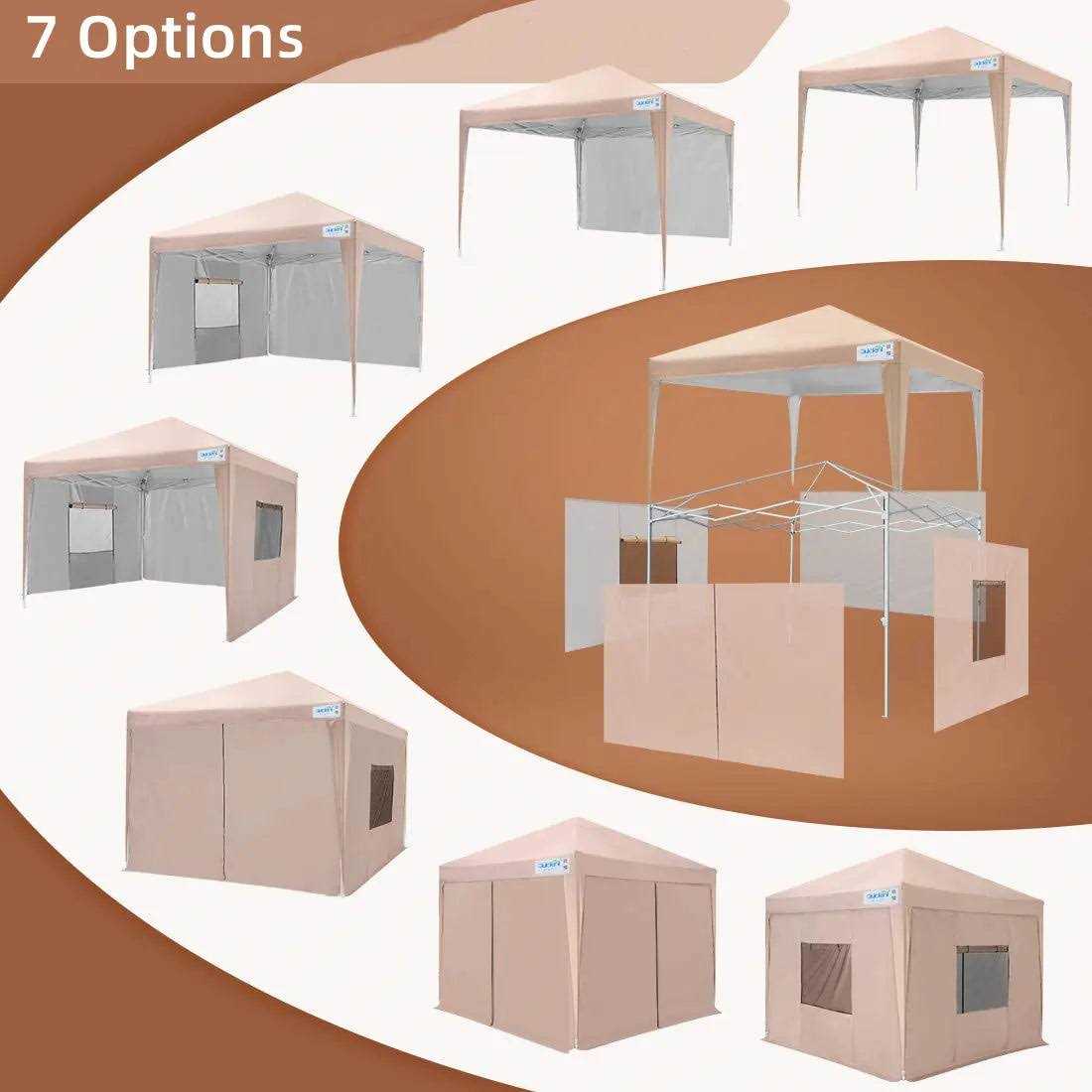 Quictent EZ Pop Up Canopy Party Tent Gazebo Sidewalls and Mesh Windows Waterproof - Image 3