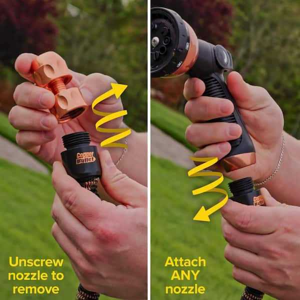 Pocket Hose Copper Bullet with Thumb Spray Nozzle As-seen-on-TV Expands - Image 5