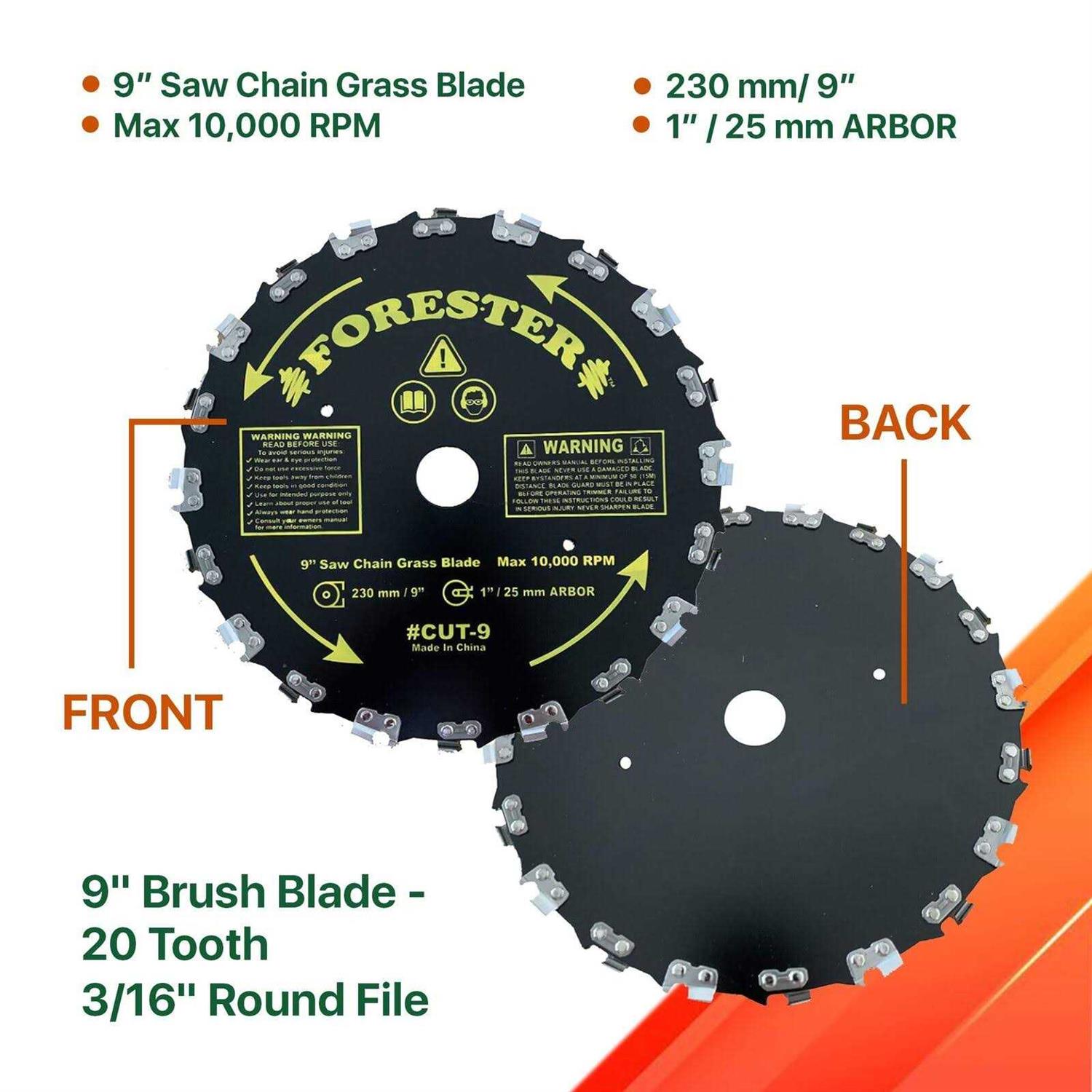 Forester Chainsaw Tooth Brush Cutter Blade - Image 3