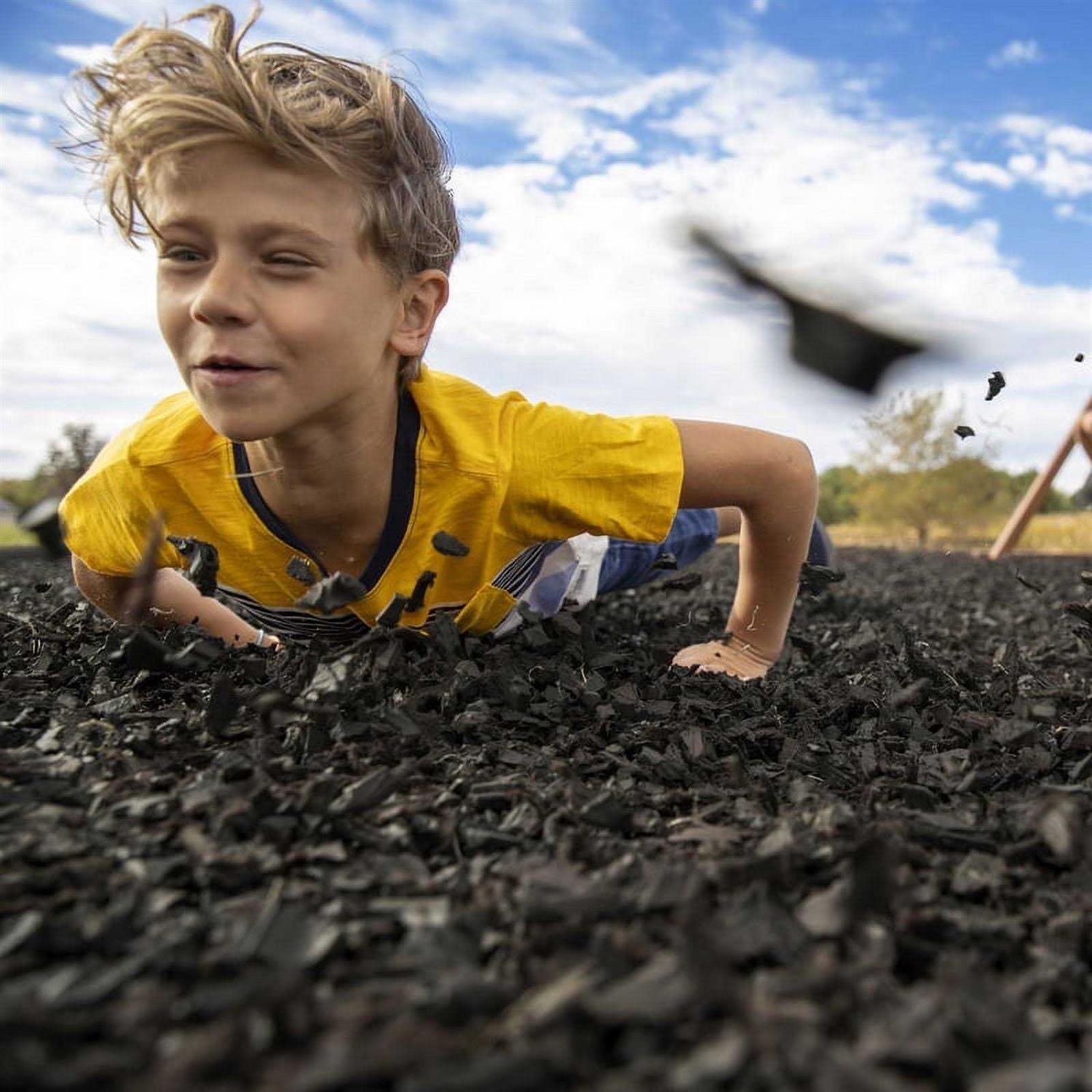 NuScape Black 0.8 cu. ft. Rubber Mulch Nuggets - Image 5