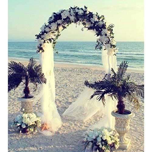 Newsmarts 79ft Metal Garden Arch Army Green Garden Arbor for Climbing Plant Outdoor Wedding Party - Image 4