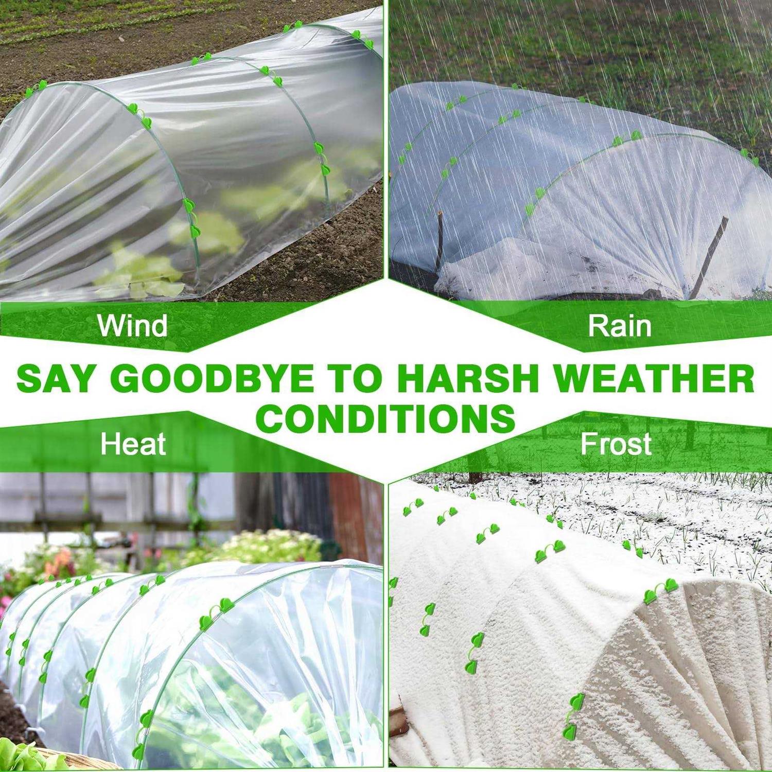 Garden Hoops for Raised Beds 6 Set 8ft Long Garden Tunnel Hoops for Row Cover - Image 3