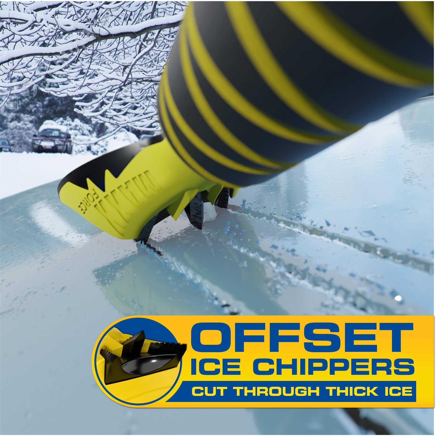 Rain-x 61 inch Extendable Car Snow Broom and Ice Scraper Tool, Black and - Image 4