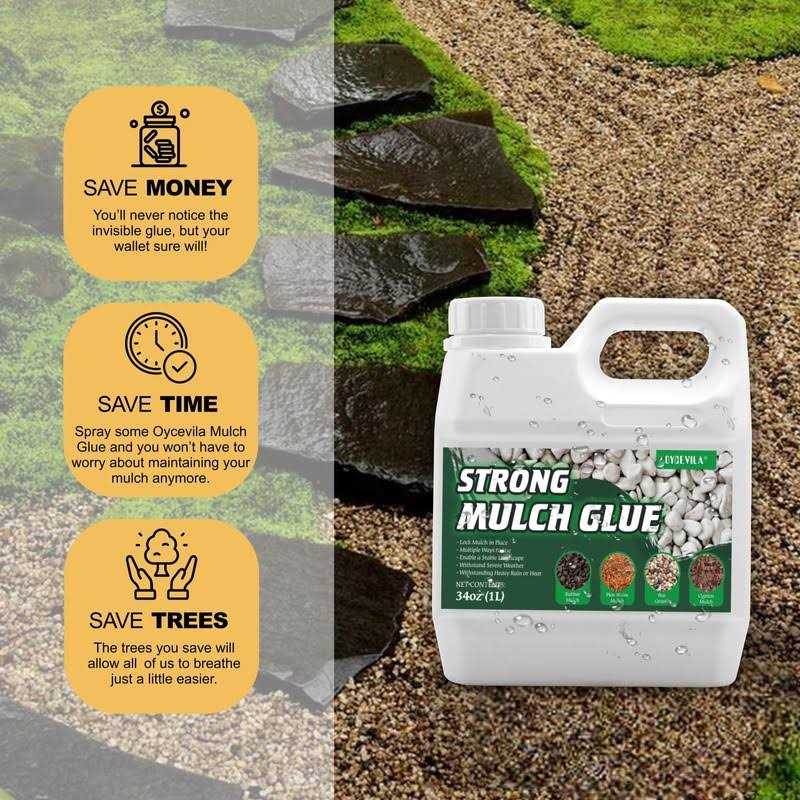 Oycevila Strong Concentrate Mulch Glue Gravel Binder Mulch Glue Non-Toxic Mulch Glue - Image 4