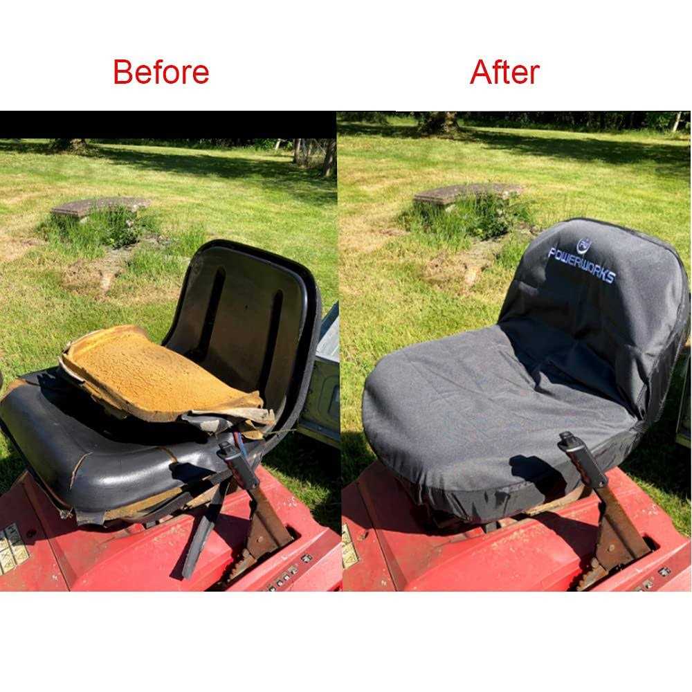 Powerworks Deluxe Riding Lawn Mower Seat Cover Medium - Image 5