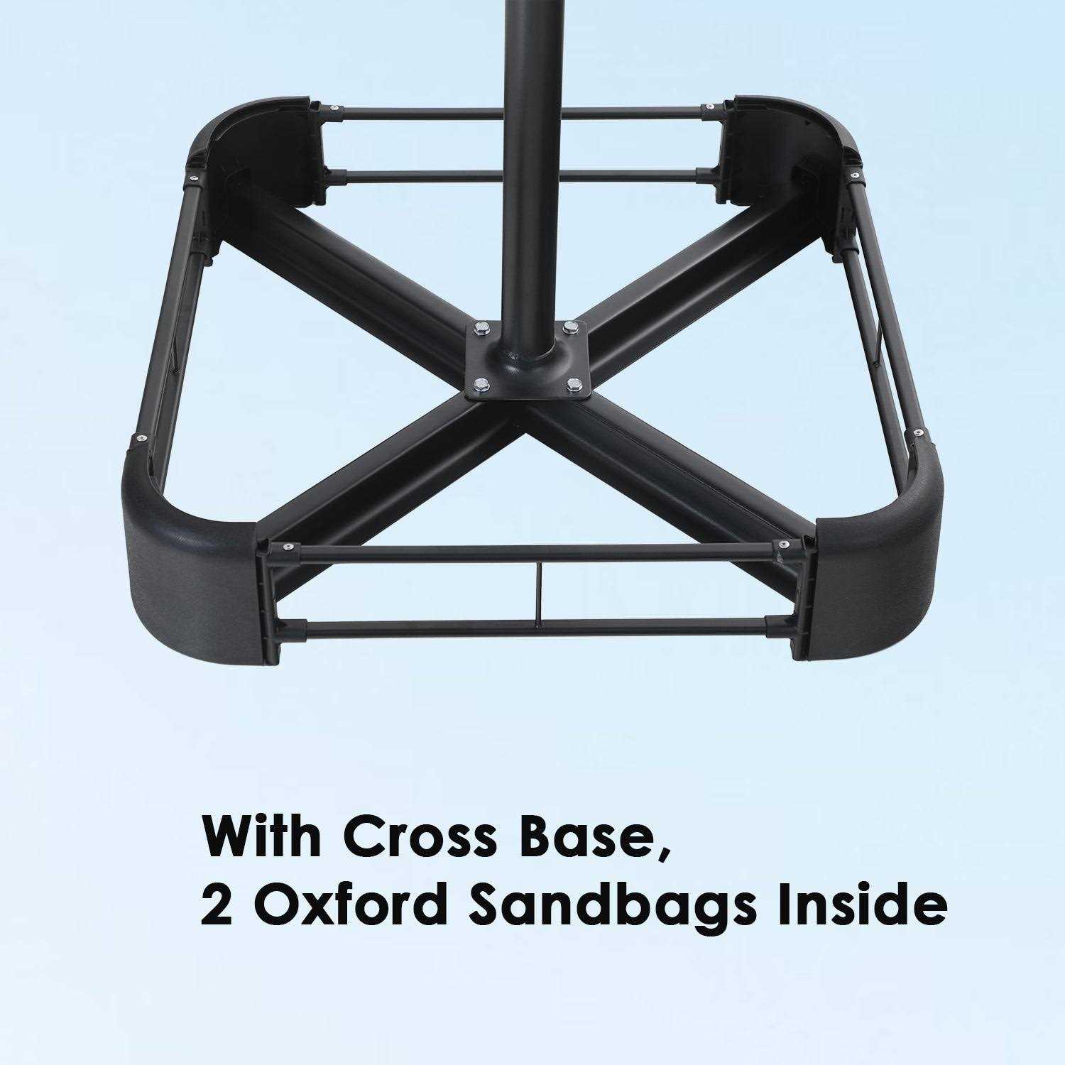 PHI VILLA 15ft Double-sided Patio Umbrella with Lights - Image 4