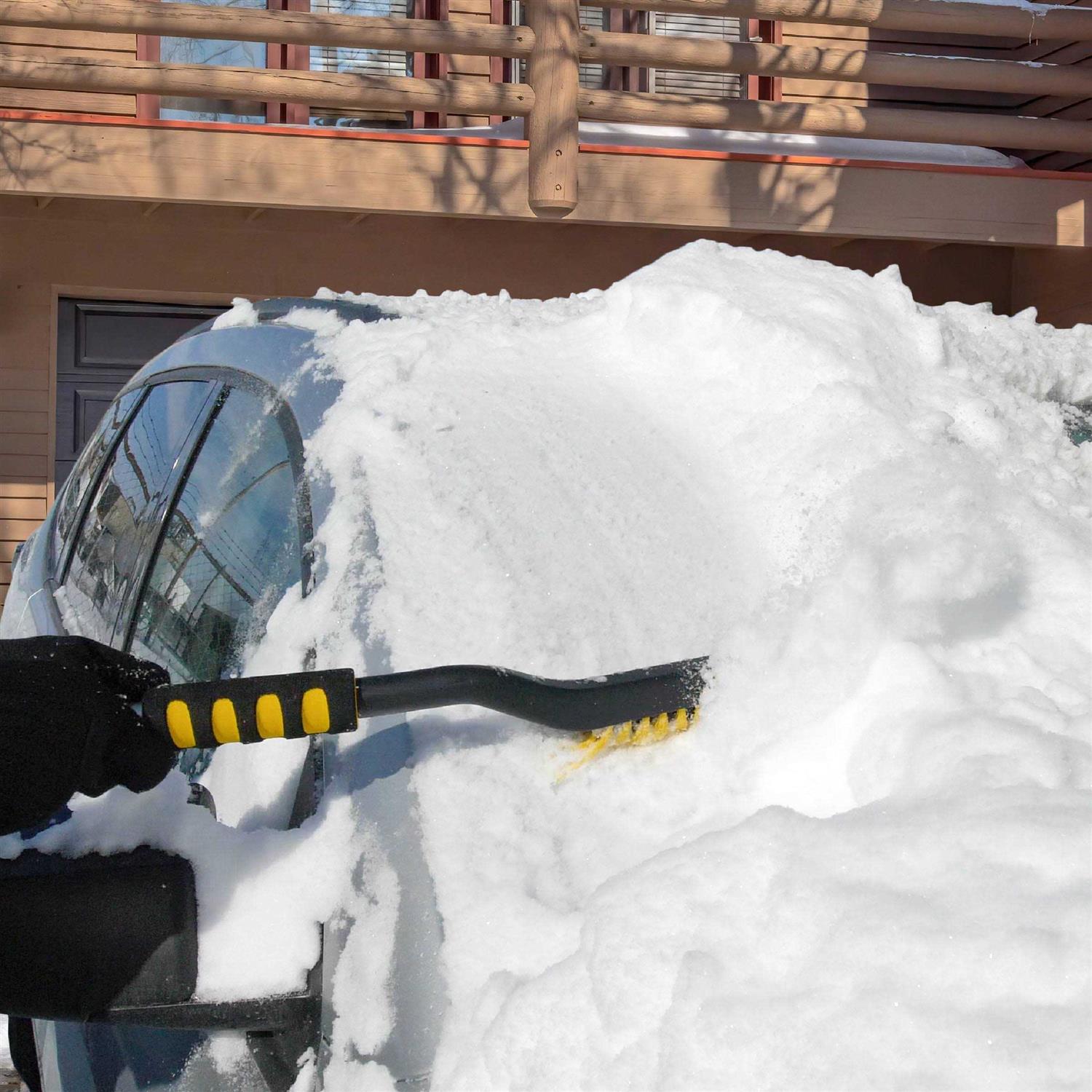 Rain-x Snow Brush Ice Scraper Curved Handle, Yellow and - Image 5