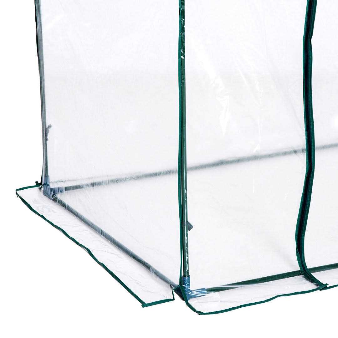 Outsunny 6 x 3.5 Ft. Portable Outdoor Walk-In Greenhouse with Clear PVC Cover - Image 5