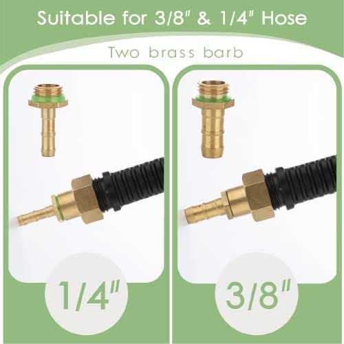 Replacement Sprayer Wand,3/8 Brass Barb Stainless Steel Sprayer Wand - Image 4