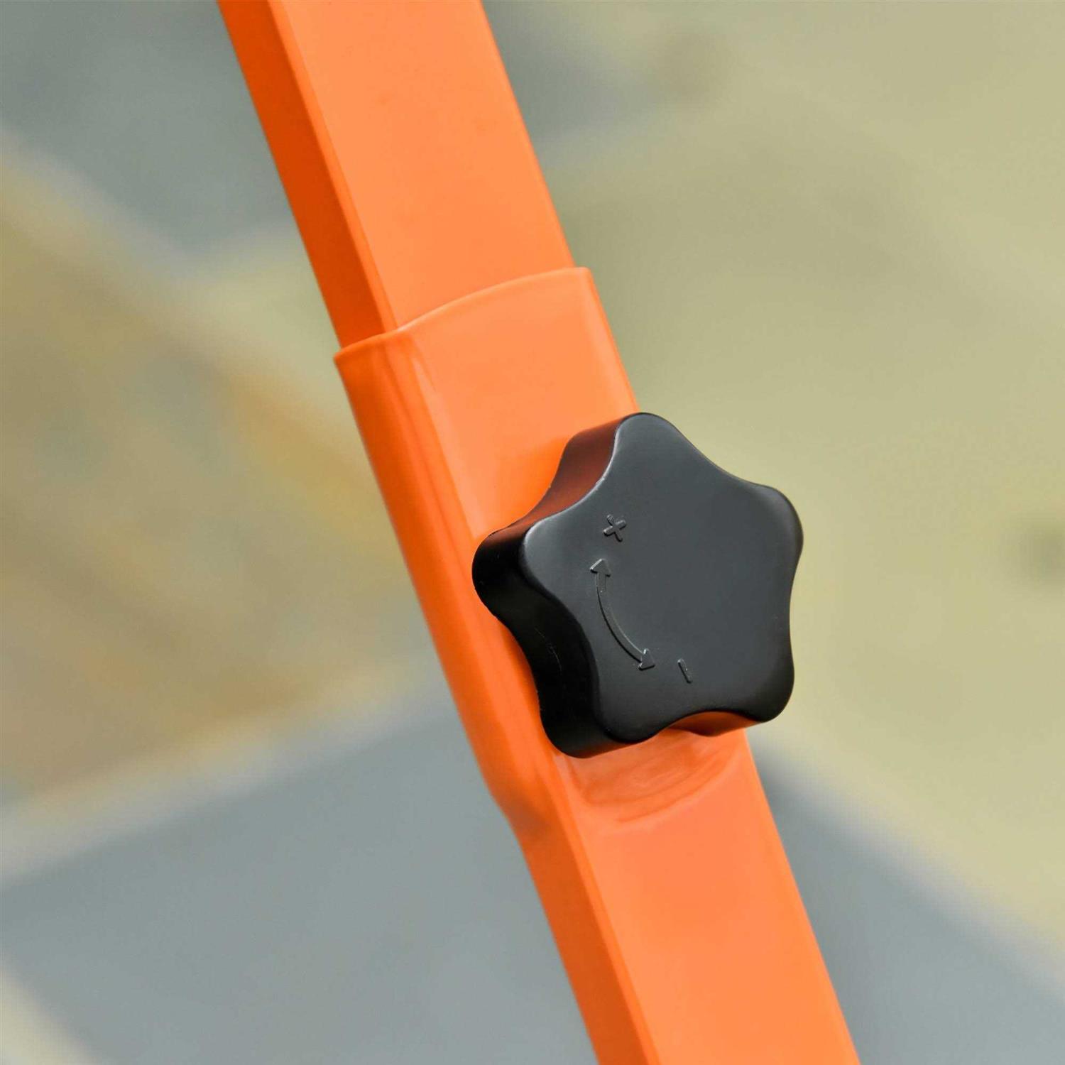 Outsunny Snow Shovel Rolling Pusher with 29'' Blade - Image 3