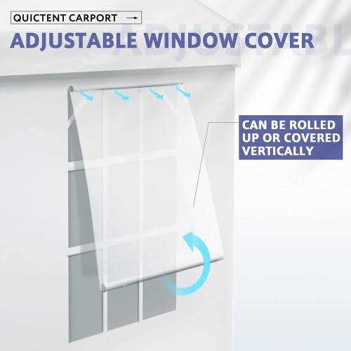 Quictent 10x20 Heavy Duty Carport Gazebo Canopy Garage Car Shelter - Image 4