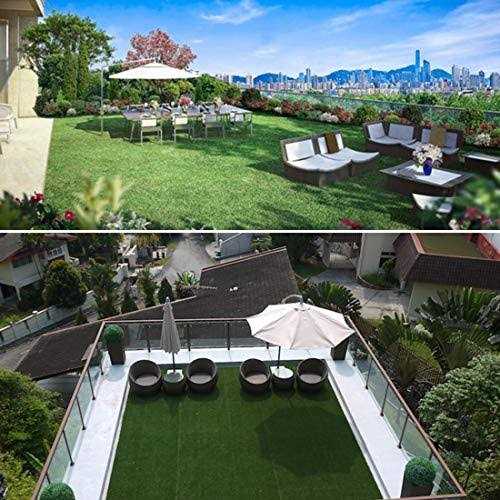 PROGOAL Artificial Grass Turf Tile Fake Grass Flooring Mat Interlocking Self-draining 12''x12 - Image 4