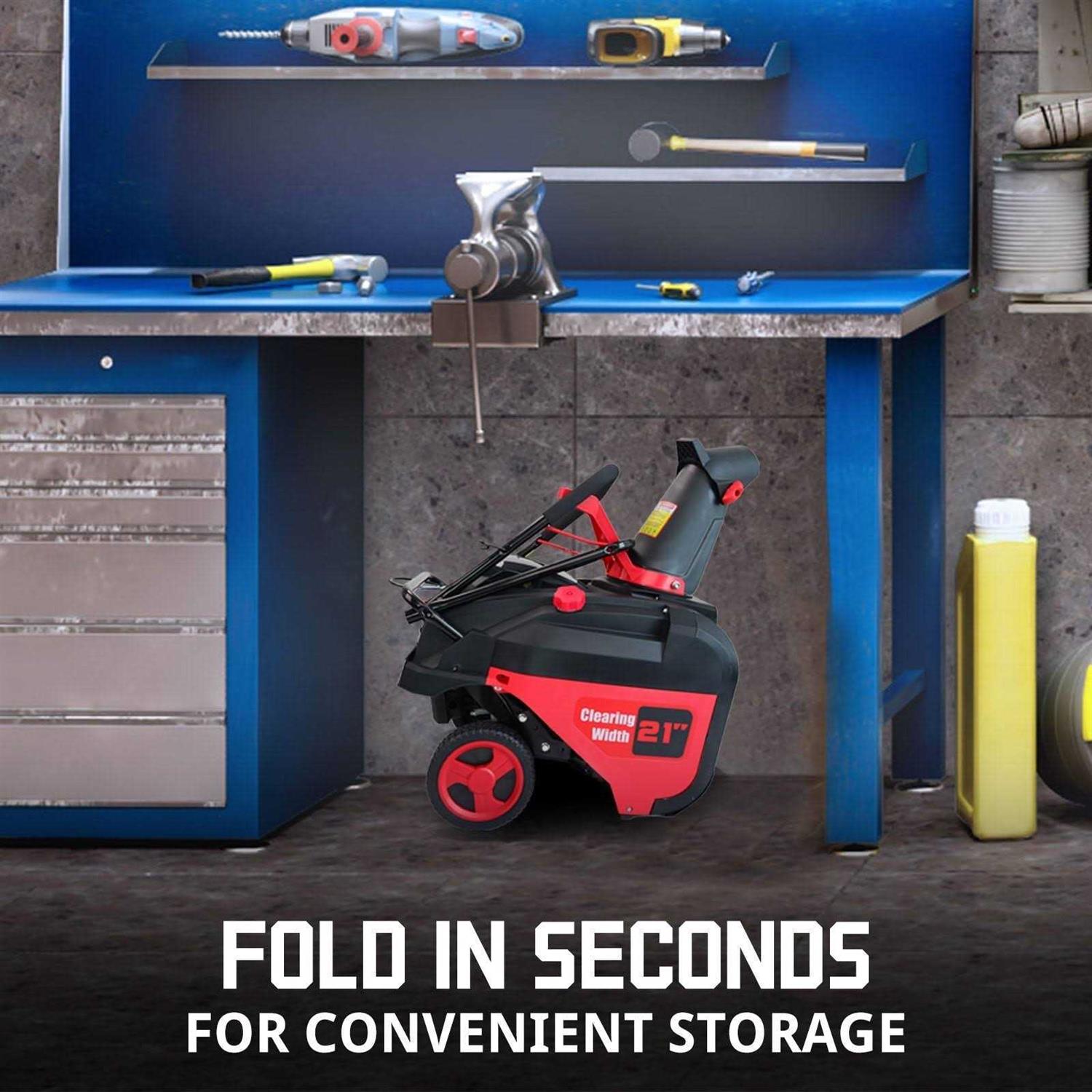 Powersmart 21 inch Single Stage Gas Snow Blower PSSW21 - Image 3