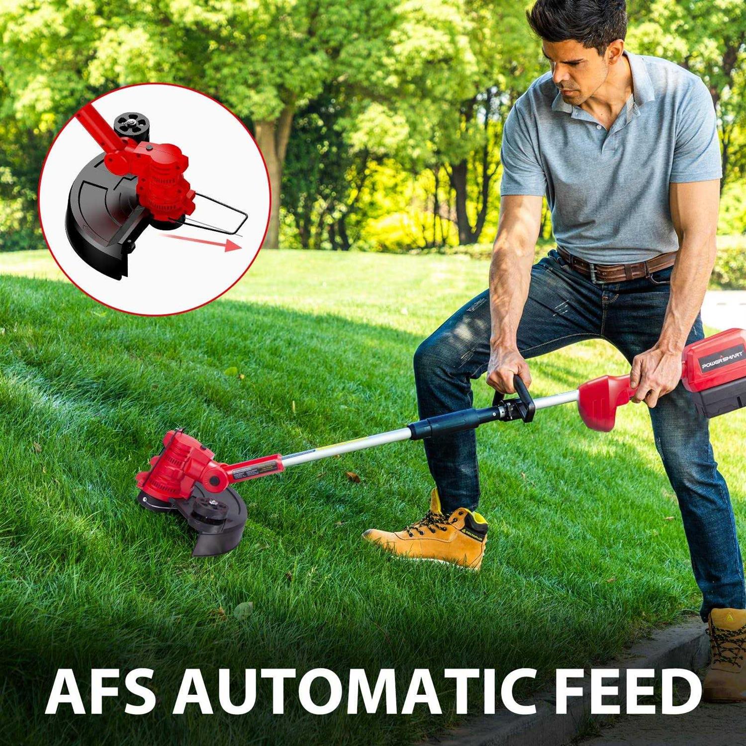 PowerSmart USA 40V String Trimmer & Edger + 40V Leaf Blower Combo Kit with 4.0Ah Battery PS76500C - Image 4