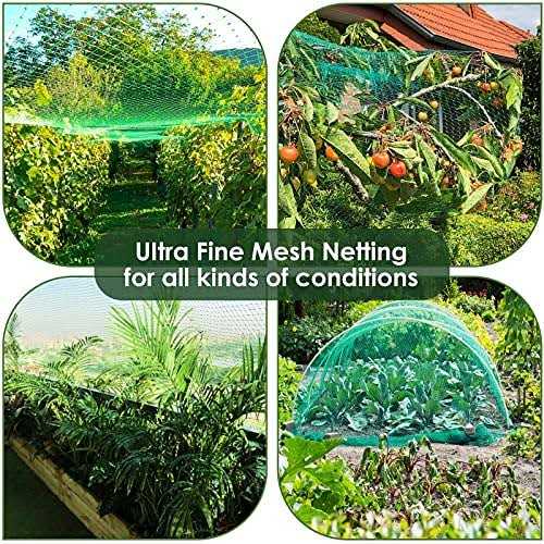 Ruolan Bird Netting for Garden Protect Vegetable Plants and Fruit Trees,Plastic Trellis Netting for Birds, Deer,Squirrels and Other Animals - Image 3