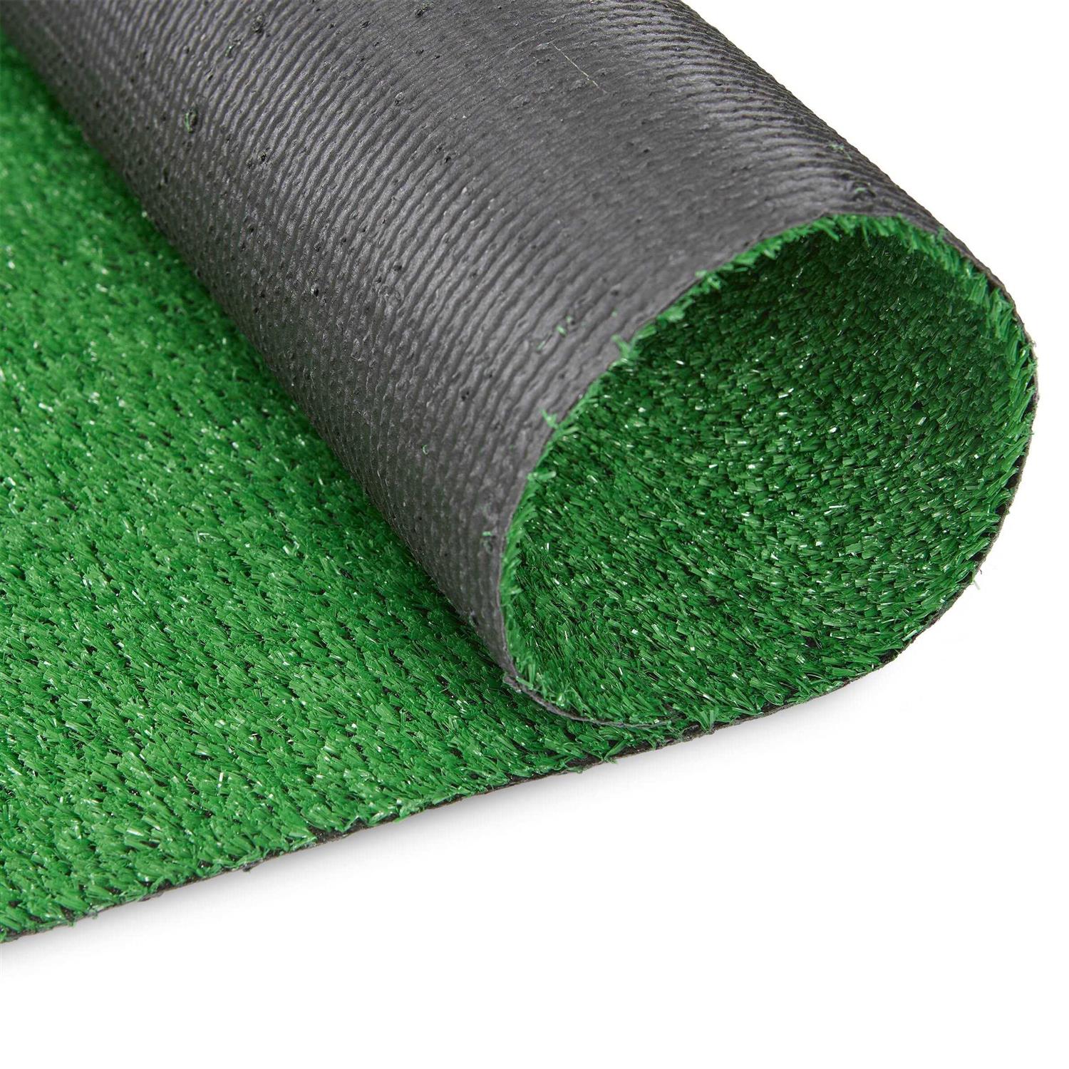 Ottomanson Waterproof Solid Grass Indoor/Outdoor Artificial Grass Rug - Image 4