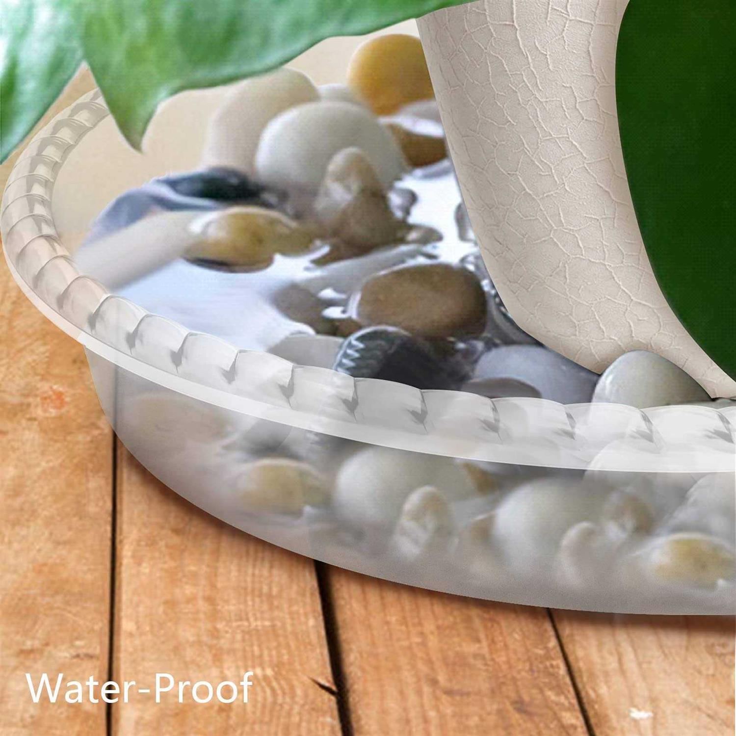 FUTED 6 Pack Plant Saucer 14 16 18 inch Durable Plastic Plant Trays for Indoor - Image 4