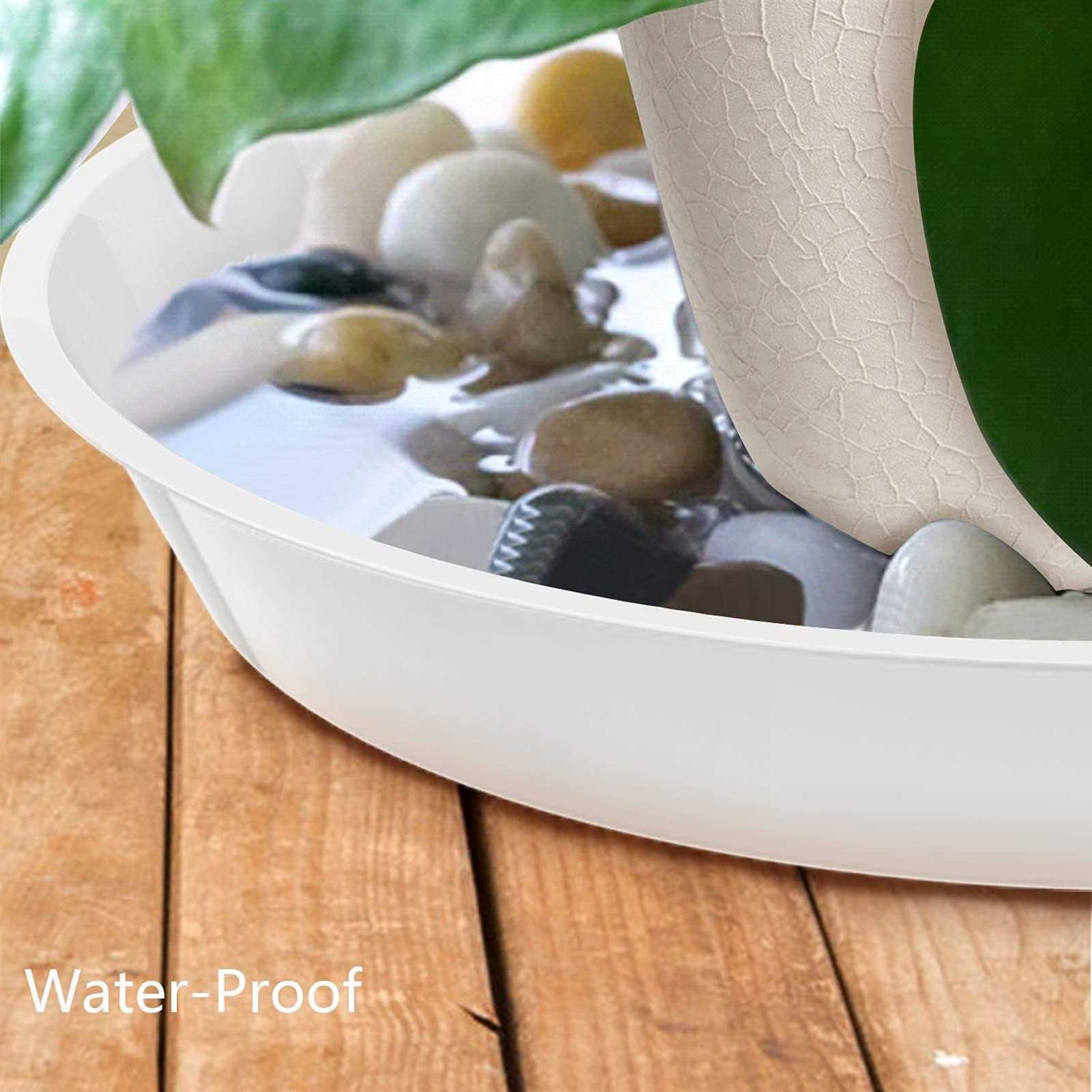 FUTED 6 Pack Plant Saucer 14 16 18 inch Durable Plastic Plant Trays for Indoor - Image 3