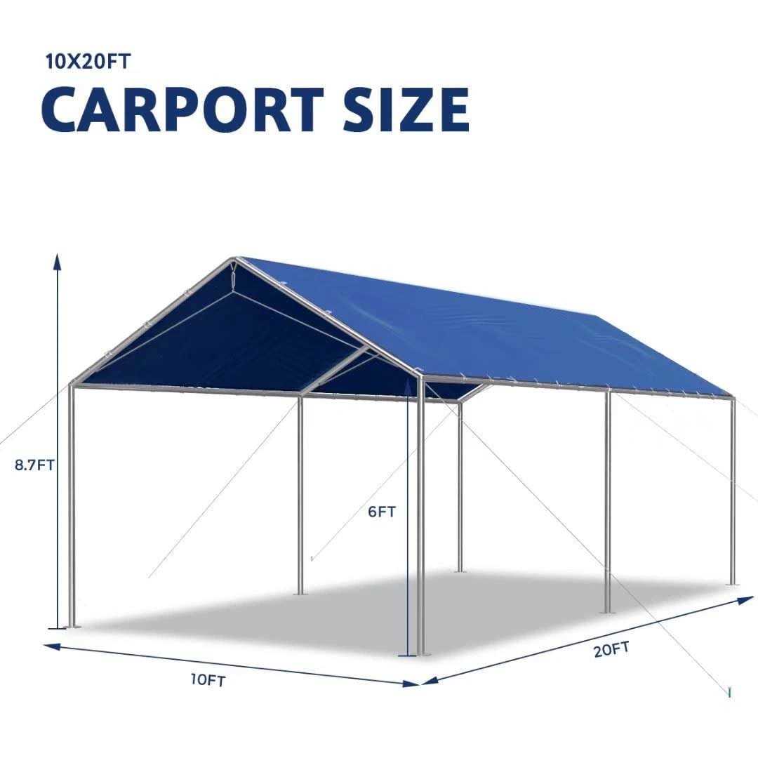 Quictent 20' x 10' Heavy Duty Carport Canopy - Image 4