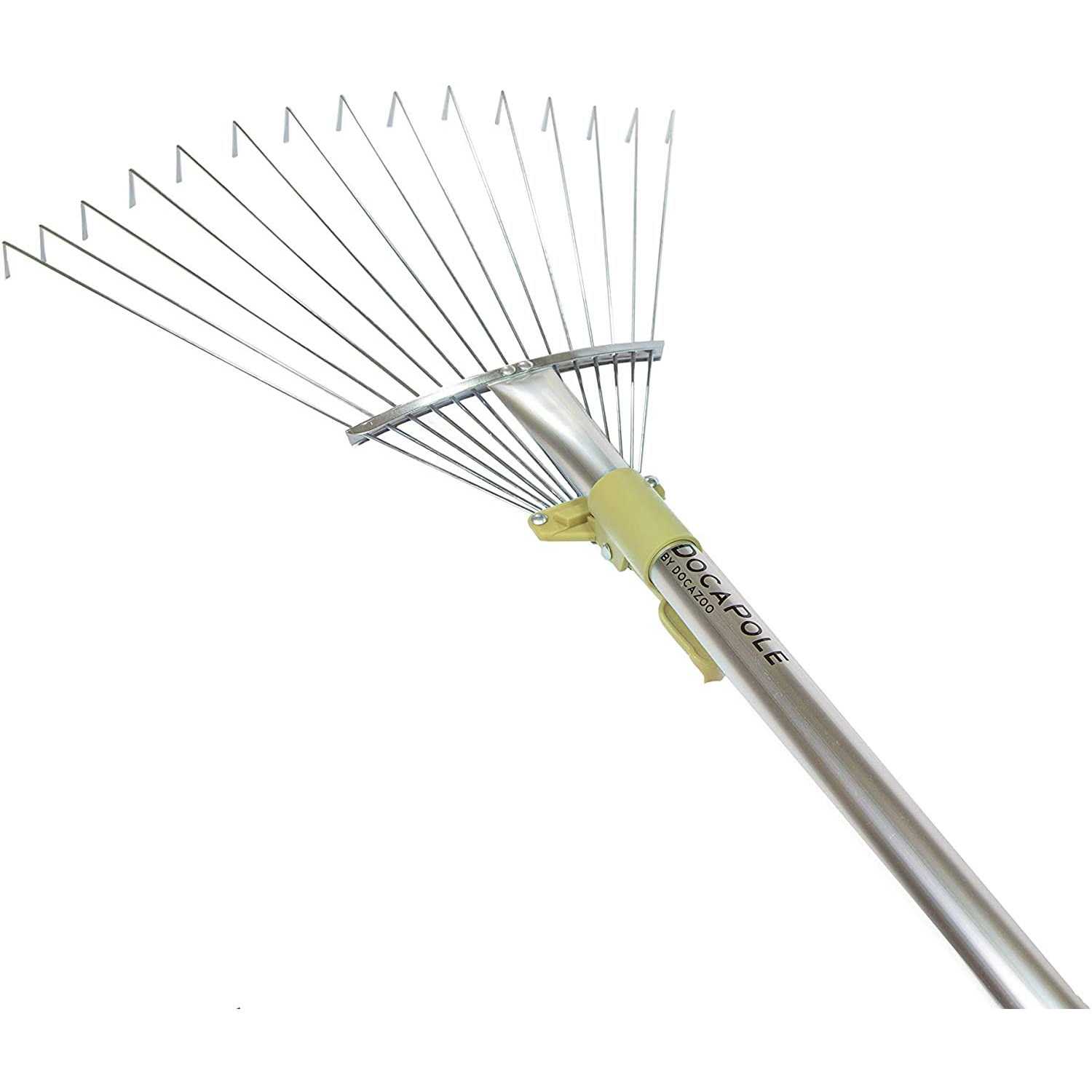 DOCAZOO DocaPole Roof Rake Extension Pole Attachment Adjustable Roof Rake Attachment for Cleaning Leaves, Sticks and Debris - Image 3