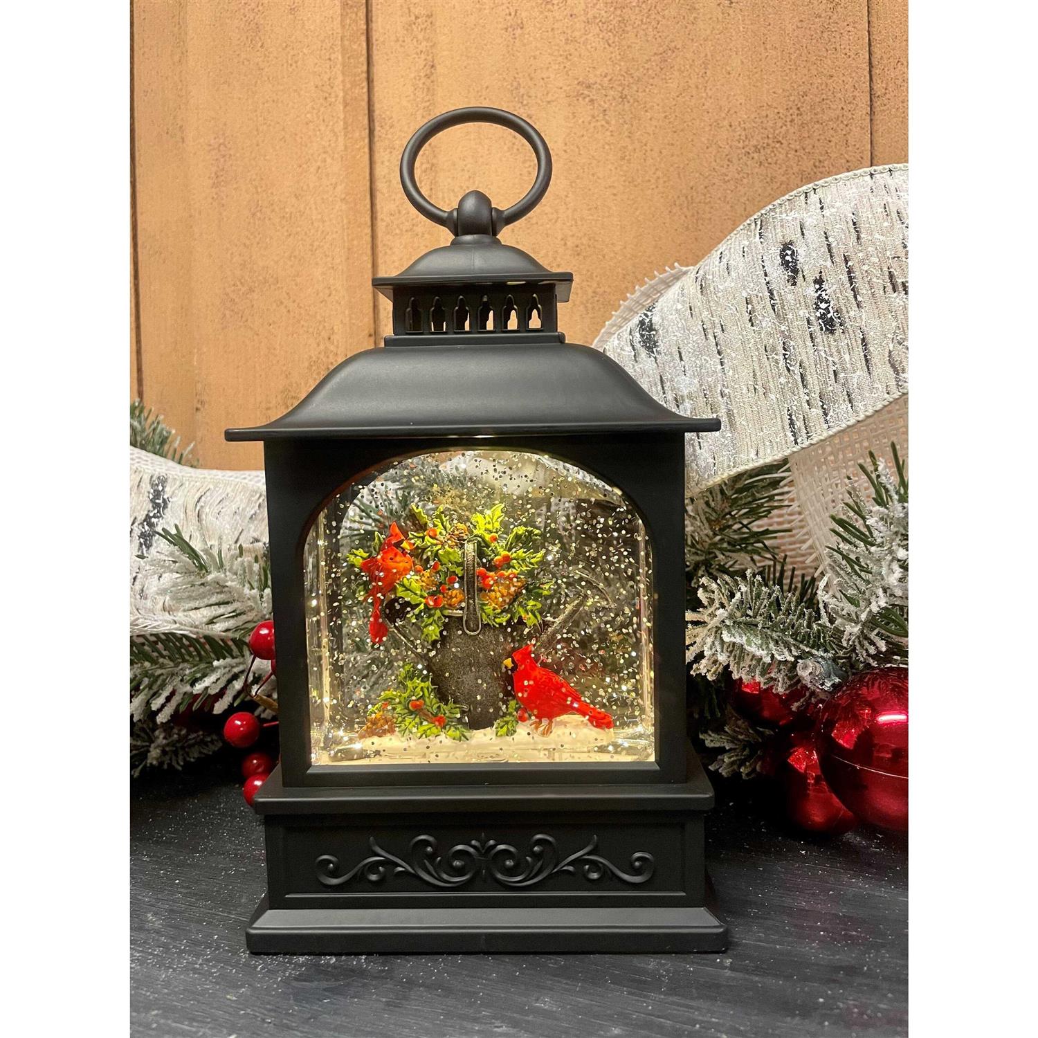 Raz Imports Cardinals on Watering Can Lighted Water Lantern - Image 4