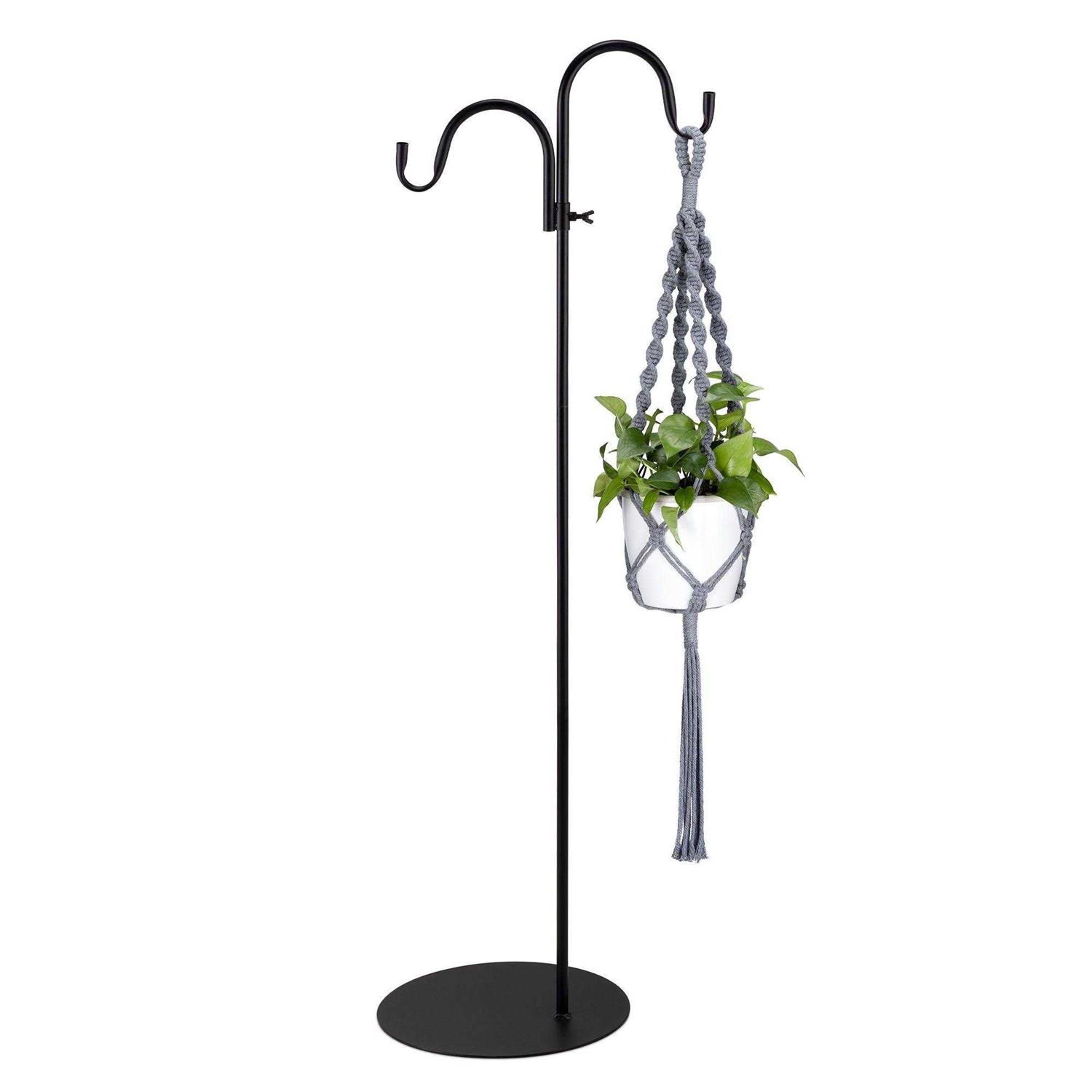 Navaris Shepherds Hooks for Outdoor Hanging Bird Feeder Plant Pot Hook Stand Pole for Garden - Image 5